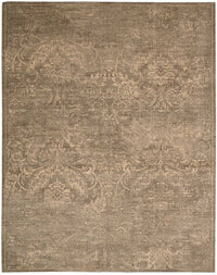 Nourison Silken Allure Slk19 Mushroom Vintage / Distressed Area Rug