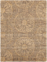 Nourison Silken Allure Slk04 Mushroom Damask Area Rug