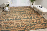 Nourison Silken Allure Slk10 Teal Area Rug