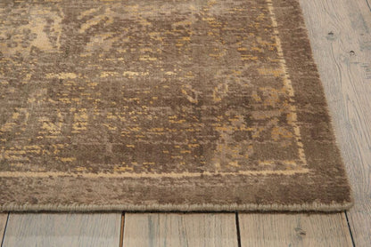 Nourison Silken Allure Slk19 Mushroom Vintage / Distressed Area Rug