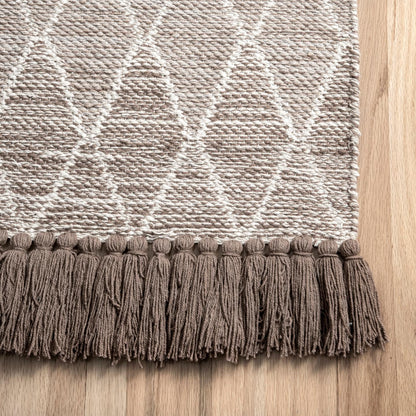 Nuloom Katelyn Ombre Trellis Nka2786A Brown Area Rug