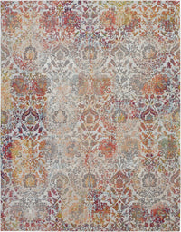 Nourison Ankara Global Anr06 Ivory / Orange Area Rug