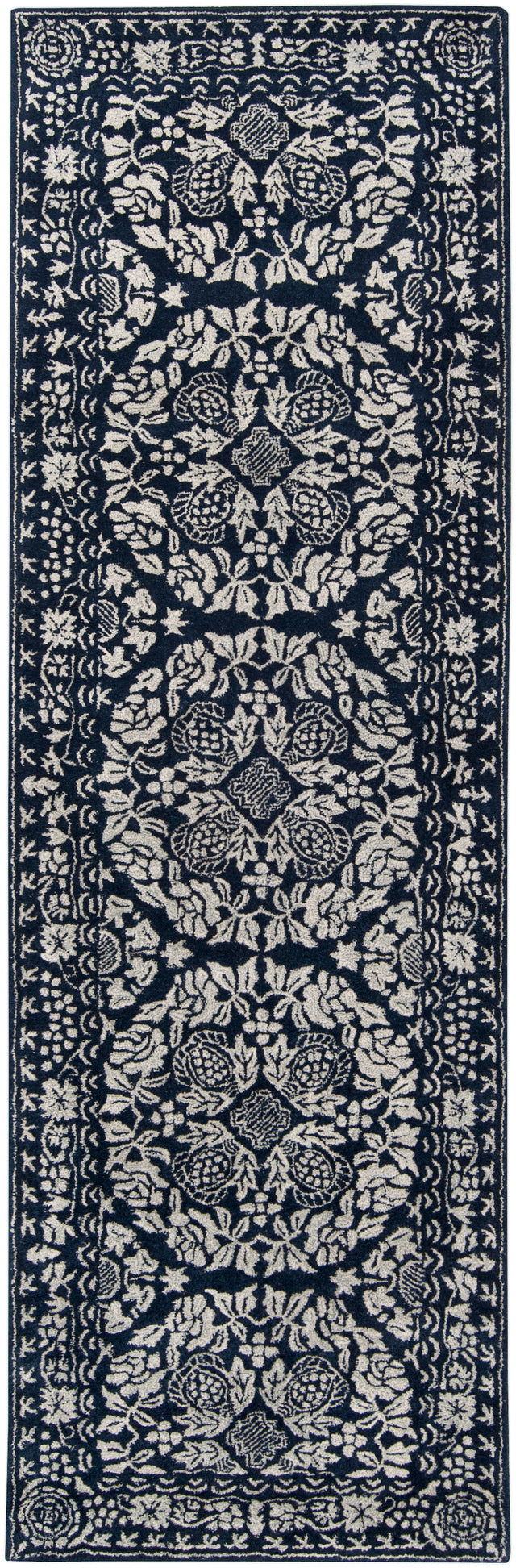 Surya Smithsonian Smi-2112 Dark Blue, Light Gray Rug.