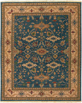 Surya Soumek Smk-51 Deep Teal, Tan Rug.