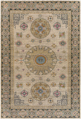 Surya Smyrna Smy-2301 Dark Green, Wheat, Pale Pink, Denim Rugs.