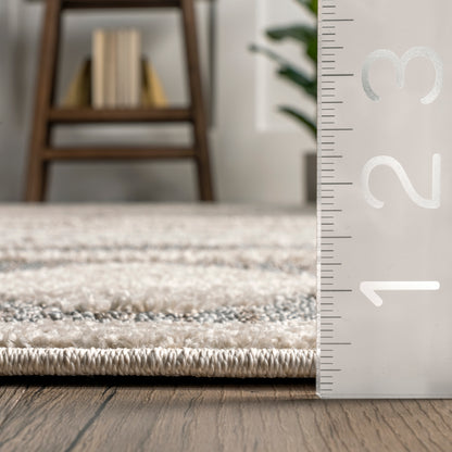 Nuloom Senna Banded Nse1319A Gray Area Rug