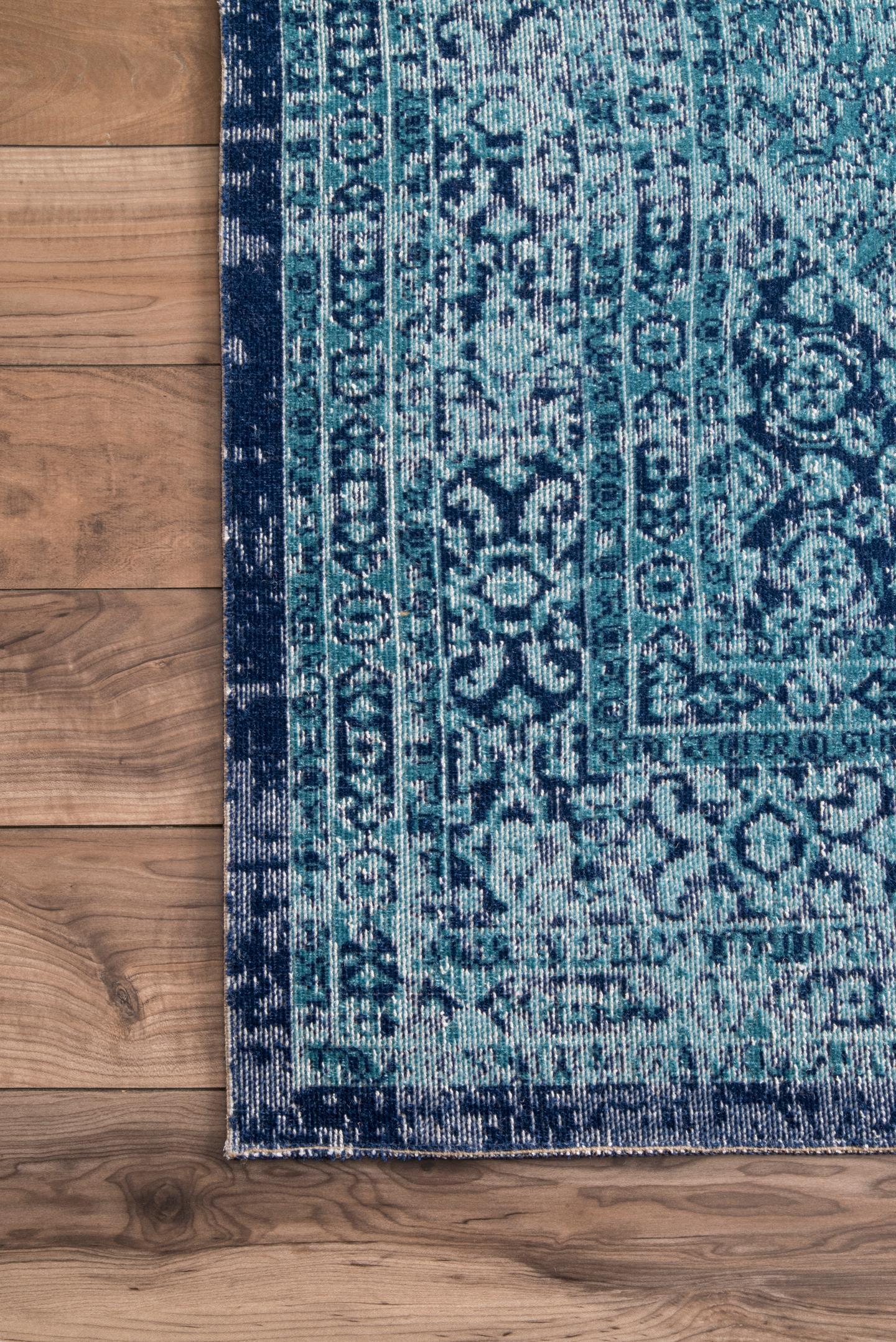 Nuloom Freda Floral Garden Nfr3248A Blue Area Rug