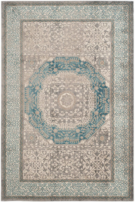 Safavieh Sofia Sof365A Light Grey / Blue Vintage / Distressed Area Rug