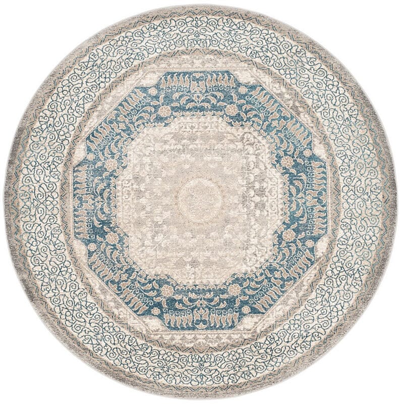 Safavieh Sofia Sof365A Light Grey / Blue Rugs.
