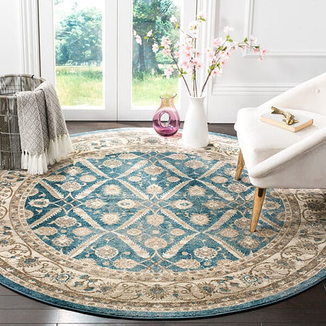 Safavieh Sofia Sof378C Blue / Beige Rugs.