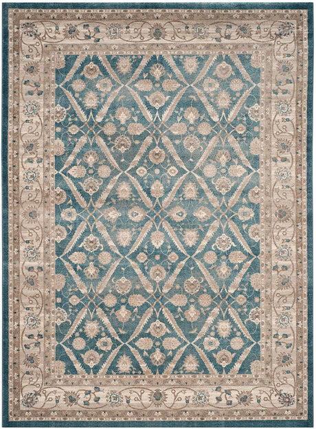 Safavieh Sofia Sof378C Blue / Beige Rugs.