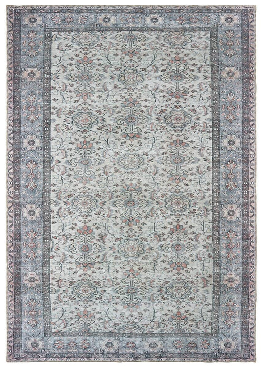 Oriental Weavers Sphinx Sofia 85814 Ivory / Blue Vintage / Distressed Area Rug