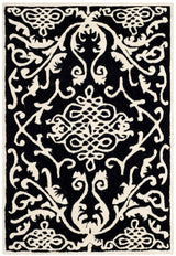 Safavieh Soho Soh120A Black / Ivory Rugs.