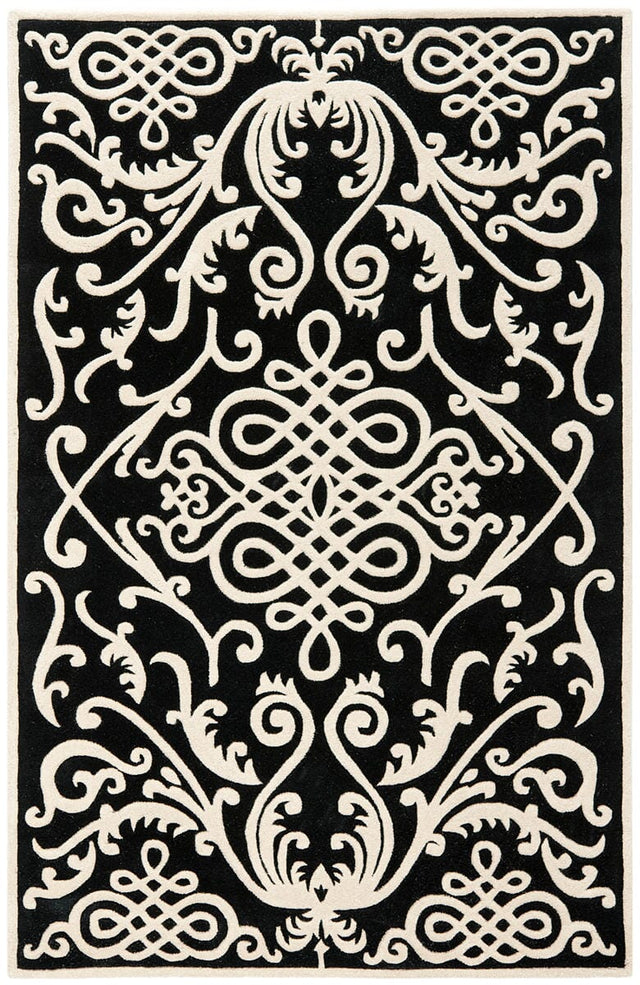 Safavieh Soho Soh120A Black / Ivory Rugs.