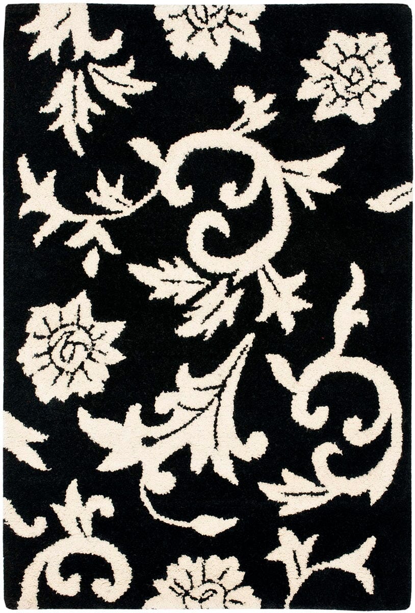 Safavieh Soho Soh212A Black / Ivory Floral / Country Area Rug