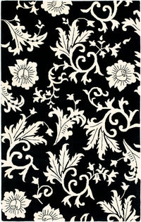 Safavieh Soho Soh212A Black / Ivory Floral / Country Area Rug