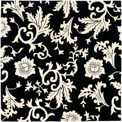 Safavieh Soho Soh212A Black / Ivory Floral / Country Area Rug