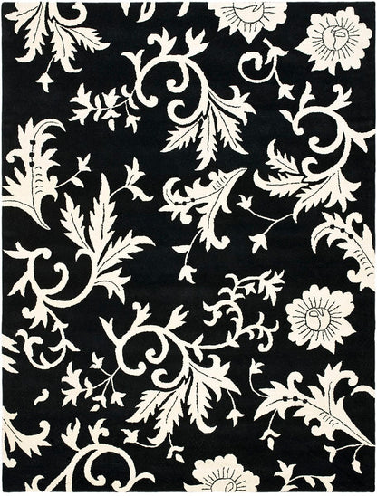 Safavieh Soho Soh212A Black / Ivory Floral / Country Area Rug