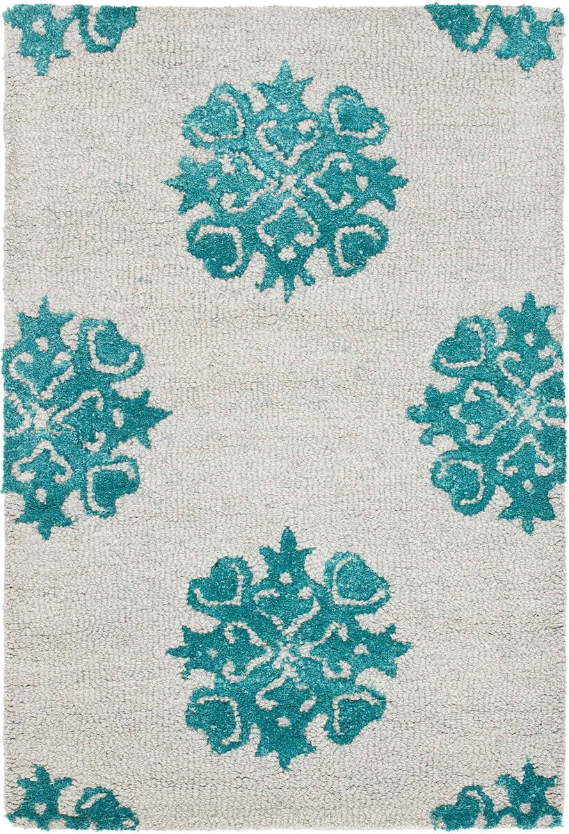 Safavieh Soho Soh213A Ivory / Light Blue Geometric Area Rug