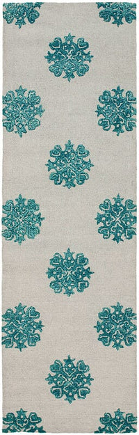 Safavieh Soho Soh213A Ivory / Light Blue Geometric Area Rug