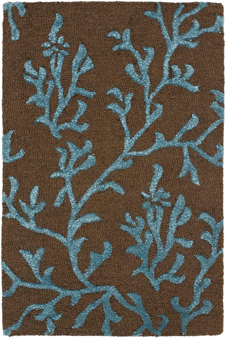 Safavieh Soho Soh214B Brown / Light Blue Rugs.
