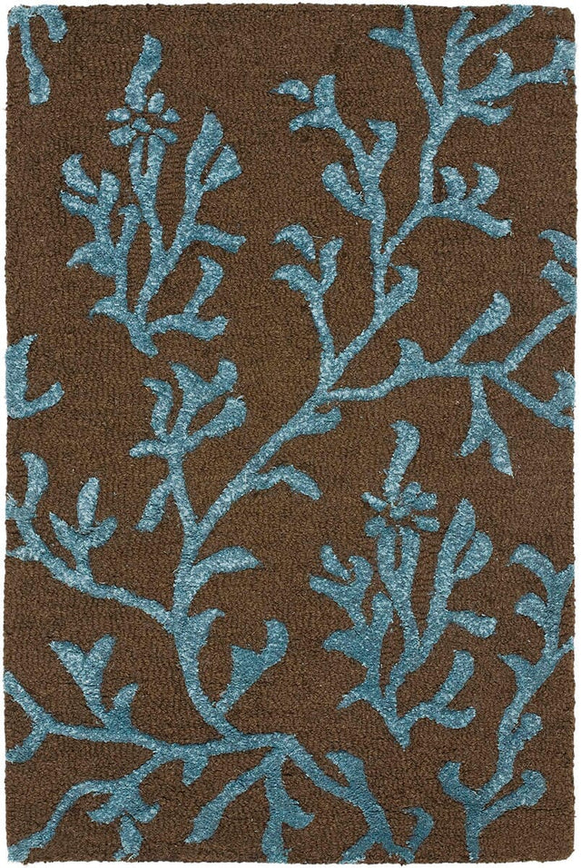 Safavieh Soho Soh214B Brown / Light Blue Rugs.