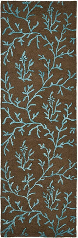 Safavieh Soho Soh214B Brown / Light Blue Rugs.