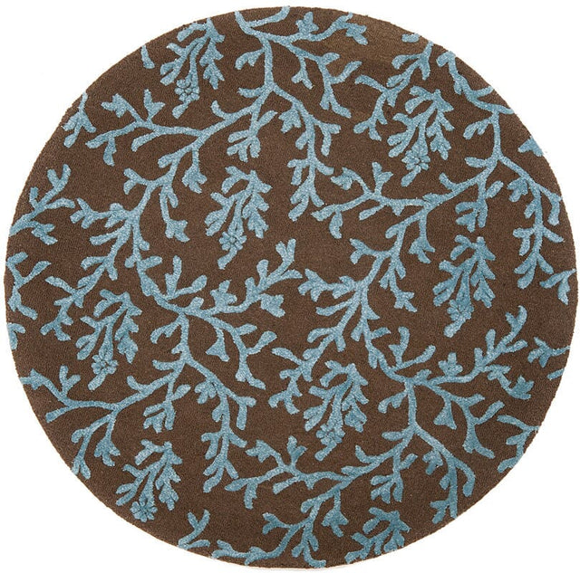 Safavieh Soho Soh214B Brown / Light Blue Rugs.