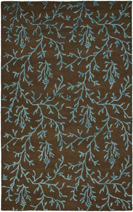 Safavieh Soho Soh214B Brown / Light Blue Rugs.