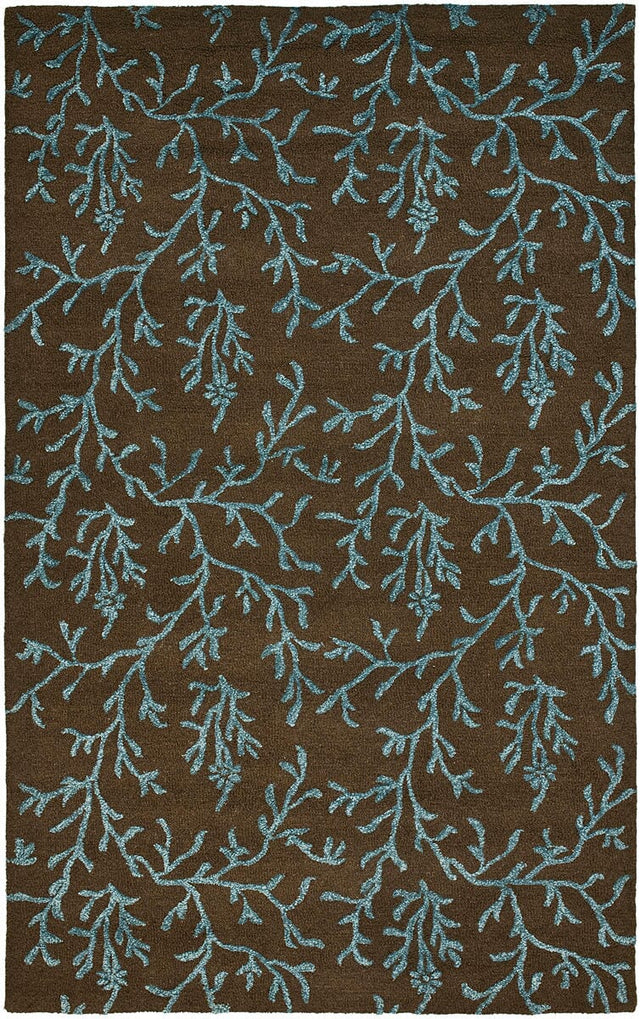 Safavieh Soho Soh214B Brown / Light Blue Rugs.