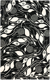 Safavieh Soho Soh217B Black / Ivory Rugs.