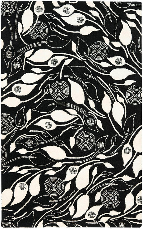 Safavieh Soho Soh217B Black / Ivory Rugs.