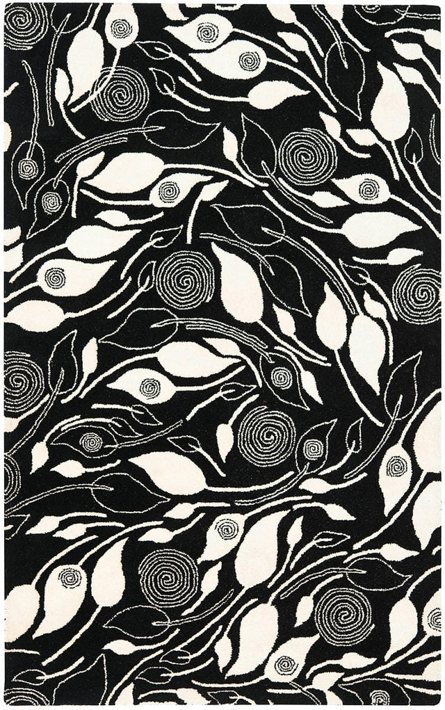 Safavieh Soho Soh217B Black / Ivory Rugs.