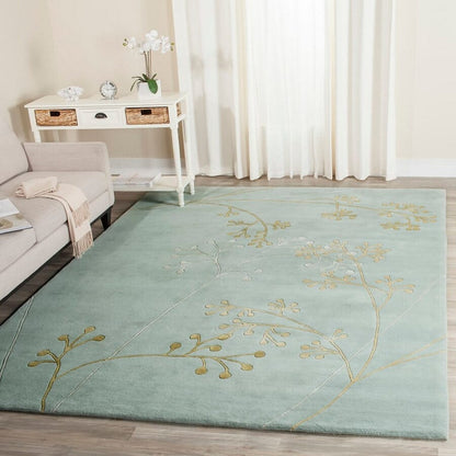 Safavieh Soho Soh305A Light Blue Floral / Country Area Rug