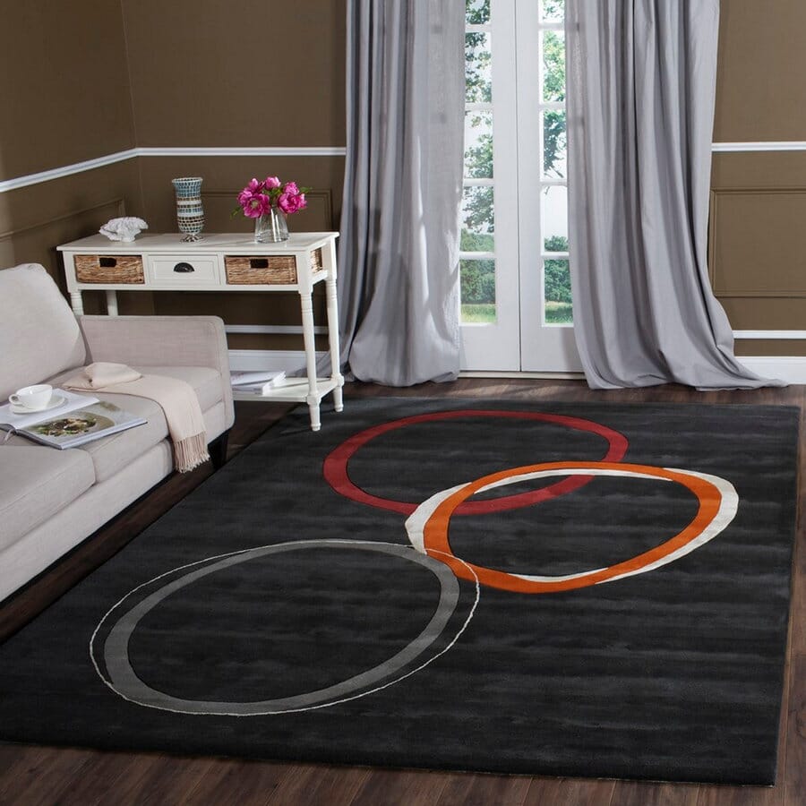 Safavieh Soho Soh306A Charcoal Geometric Area Rug