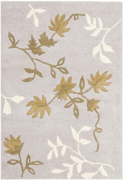 Safavieh Soho Soh313B Light Grey Floral / Country Area Rug