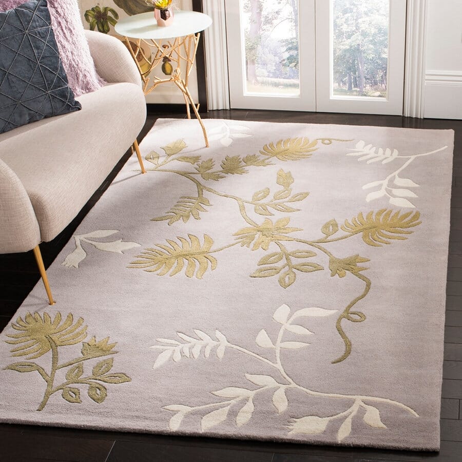 Safavieh Soho Soh313B Light Grey Floral / Country Area Rug