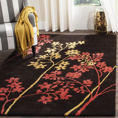 Safavieh Soho Soh316A Brown / Red Floral / Country Area Rug