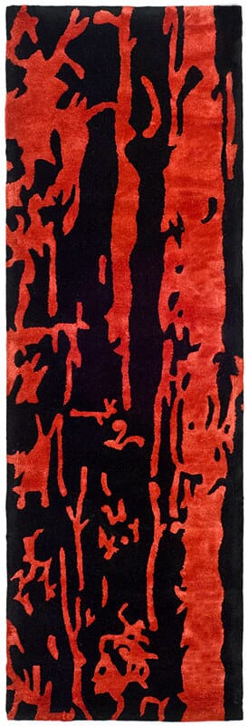 Safavieh Soho Soh326B Black / Red Organic / Abstract Area Rug