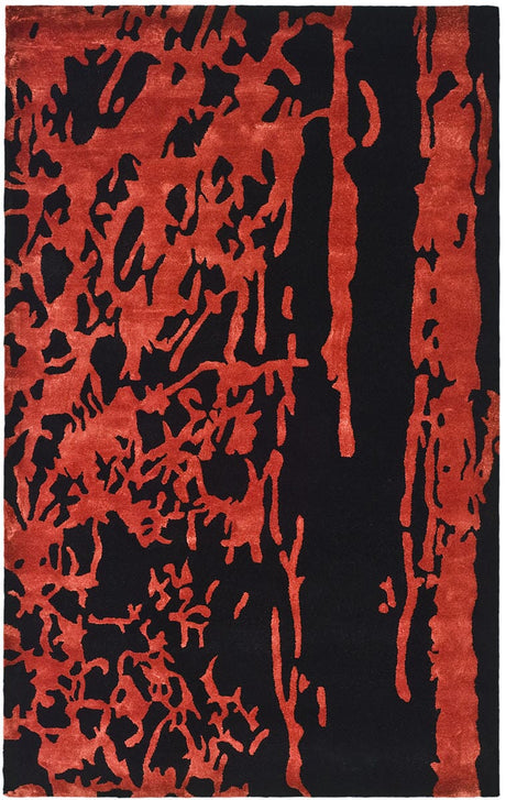 Safavieh Soho Soh326B Black / Red Rugs.