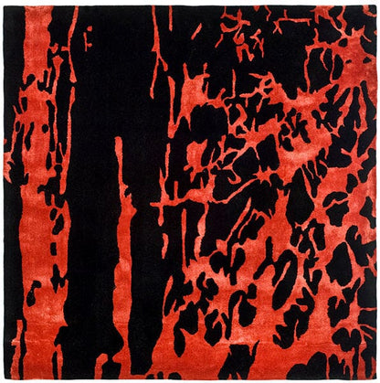 Safavieh Soho Soh326B Black / Red Organic / Abstract Area Rug