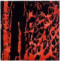 Safavieh Soho Soh326B Black / Red Organic / Abstract Area Rug