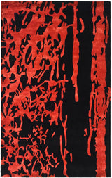 Safavieh Soho Soh326B Black / Red Rugs.