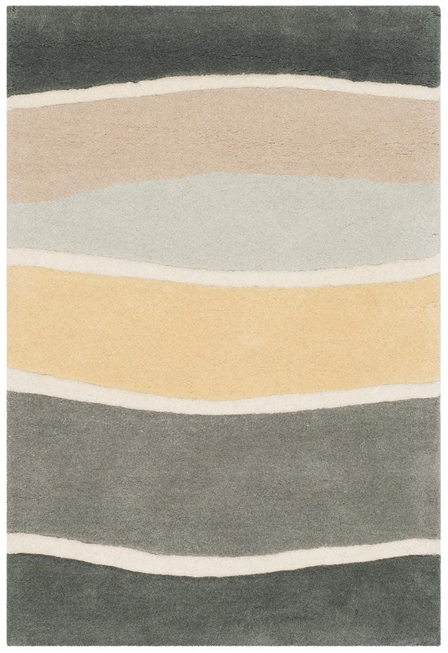 Safavieh Soho Soh337A Grey / Gold Striped Area Rug