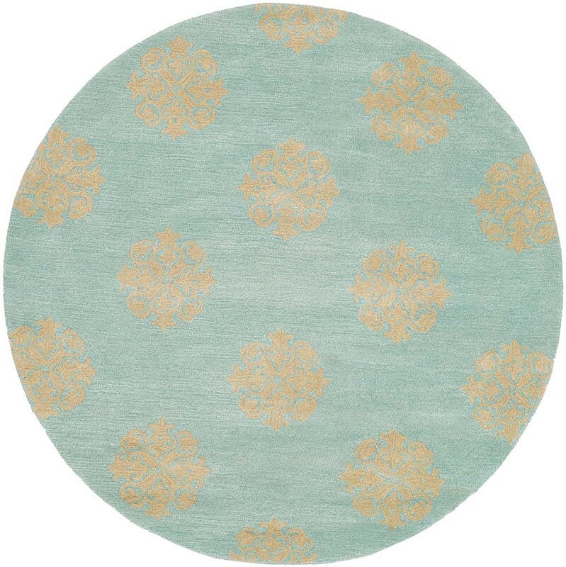 Safavieh Soho soh424a Turquoise Geometric Area Rug