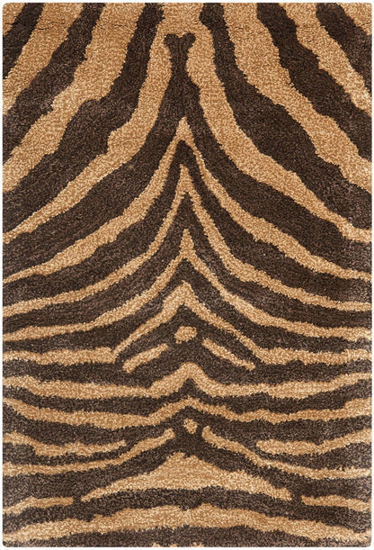 Safavieh Soho soh434c Black / Gold Animal Prints /Images Area Rug