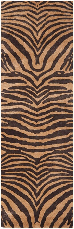 Safavieh Soho soh434c Black / Gold Animal Prints /Images Area Rug