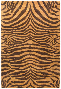 Safavieh Soho soh434c Black / Gold Animal Prints /Images Area Rug