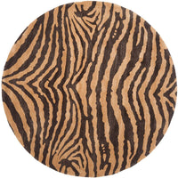 Safavieh Soho soh434c Black / Gold Animal Prints /Images Area Rug