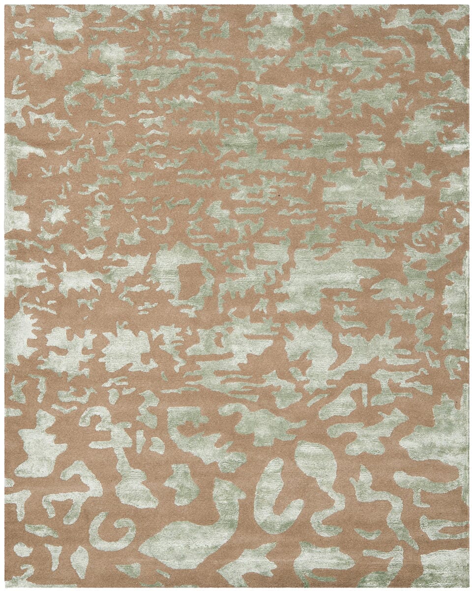 Safavieh Soho Soh525B Taupe / Light Blue Organic / Abstract Area Rug